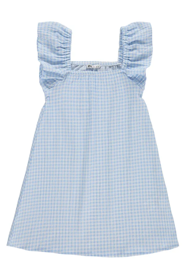 Combinaison et robe pour filles, 6-9 ans, bleu clair - Emballage