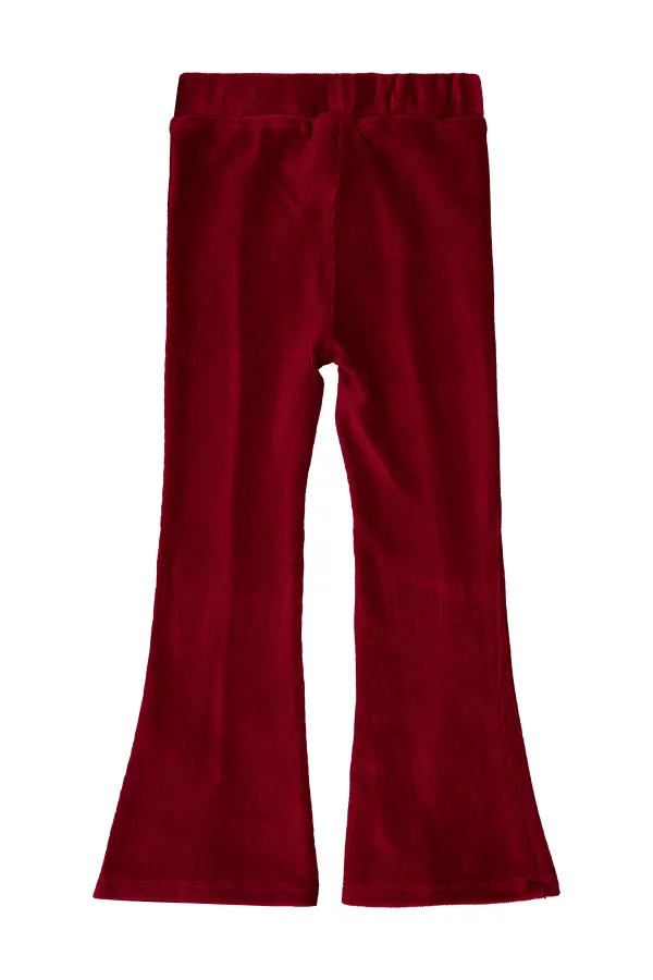 Leggings pour filles, 10-13 ans, bordeaux - Lot