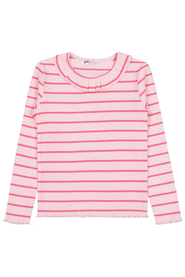 Kız Çocuk Sweatshirt 6-9 Yaş Pembe - Paket