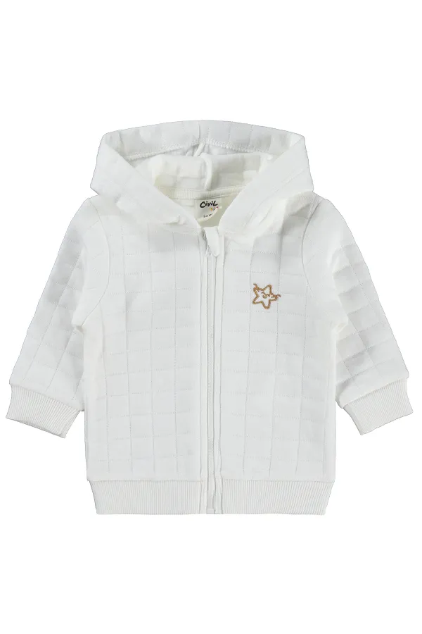 Gilet bébé 0-24 mois, blanc cassé - Emballage
