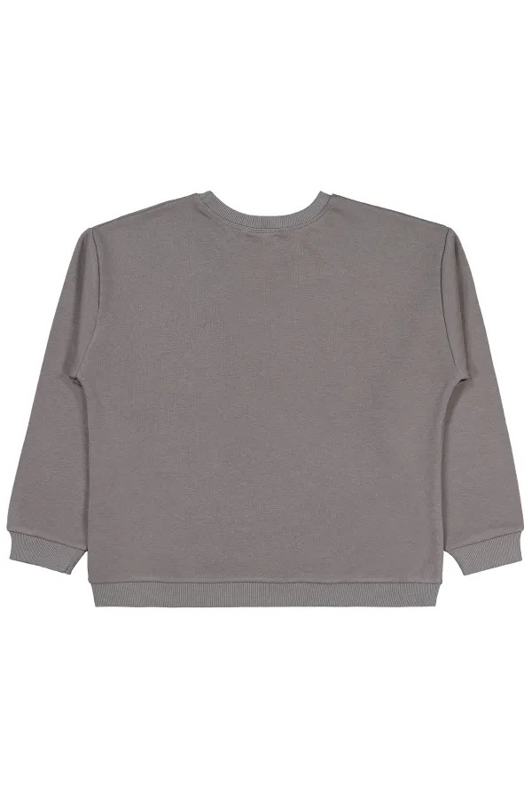 Erkek Çocuk Sweatshirt 10-13 Yaş Gri - Paket