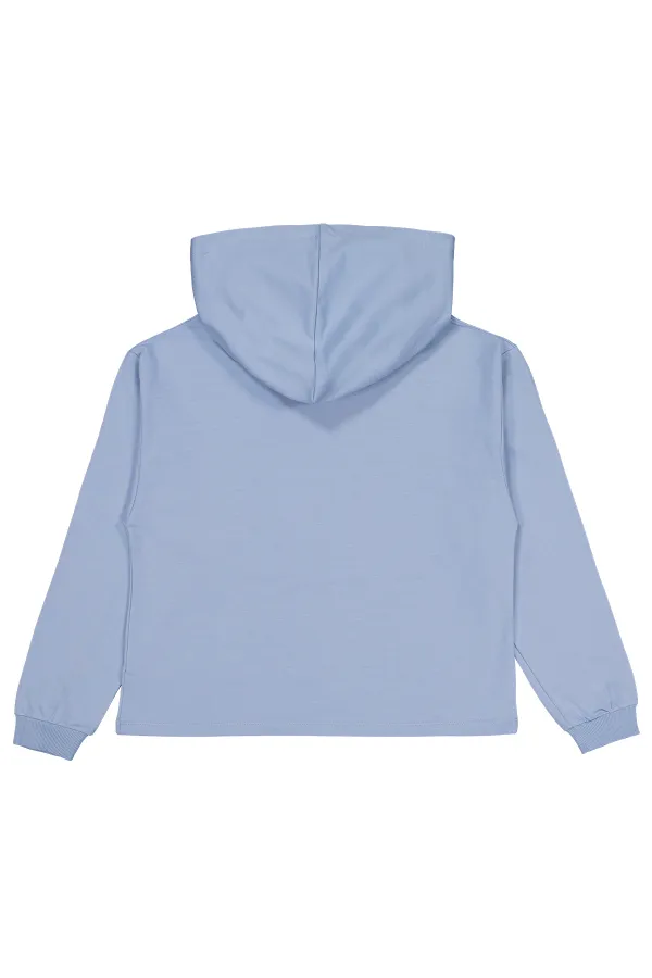 Kız Çocuk Sweatshirt 10-13 Yaş Mavi - Paket