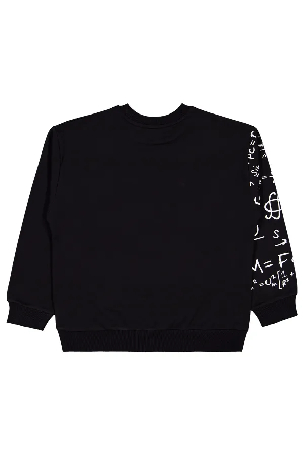 Erkek Çocuk Sweatshirt 10-13 Yaş Siyah - Paket