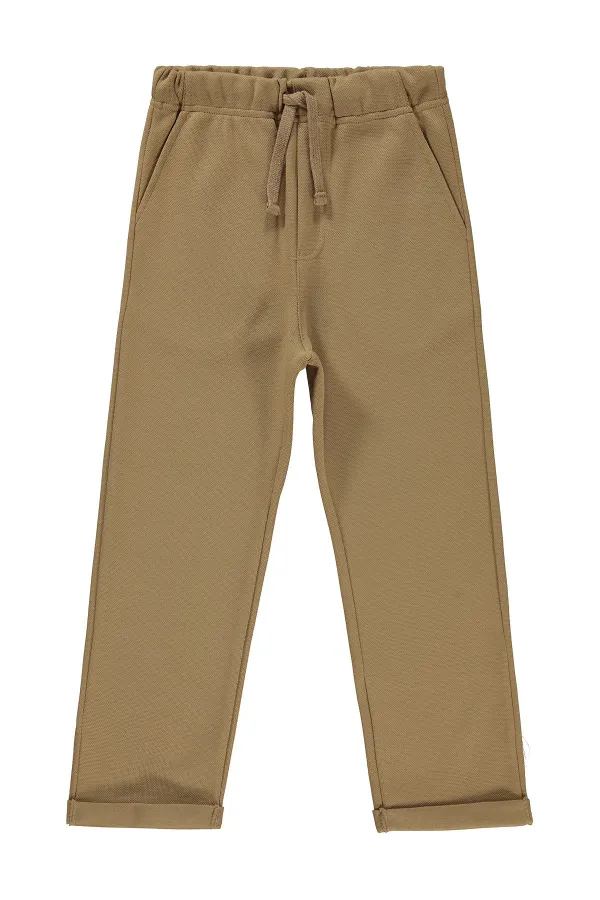 Bas de survêtement garçon 10-13 ans camel - Emballage