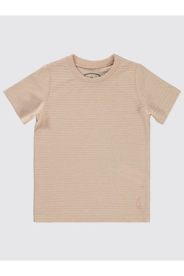 Boys T-Shirt 2-5 Years Old Salmon - Package