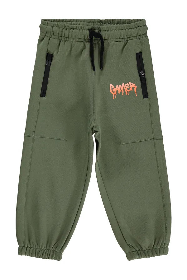 Boys' Sweatpants, Ages 2-5, Khaki - Pack Boys' Sweatpants, Ages 2-5, Khaki - Pack