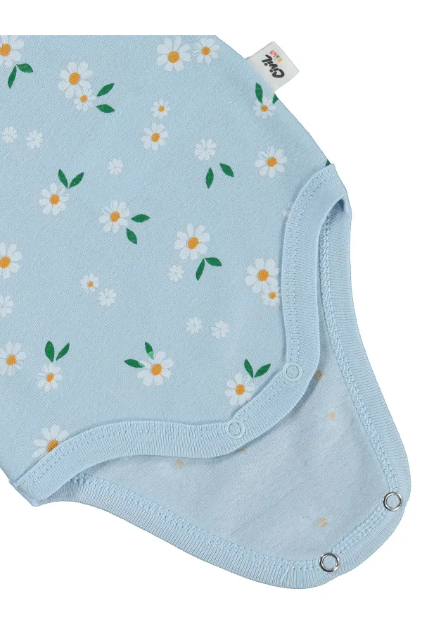 Bebek Çıtçıtlı Badi 0-24 Ay Mavi - Paket