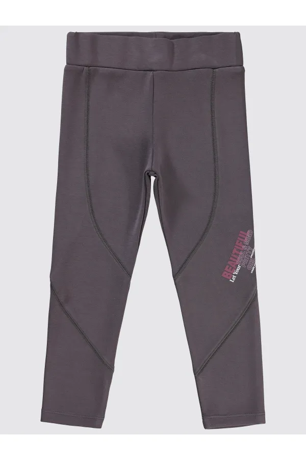 Collants pour filles de 6 à 9 ans, gris clair - Emballage