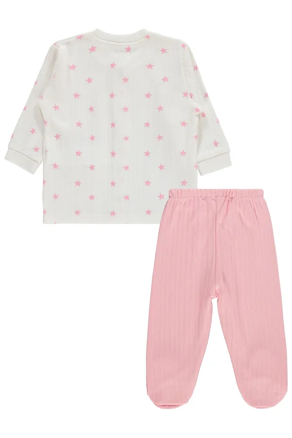 Bebek Pijama Takımı 0-24 Ay Ekru - Paket