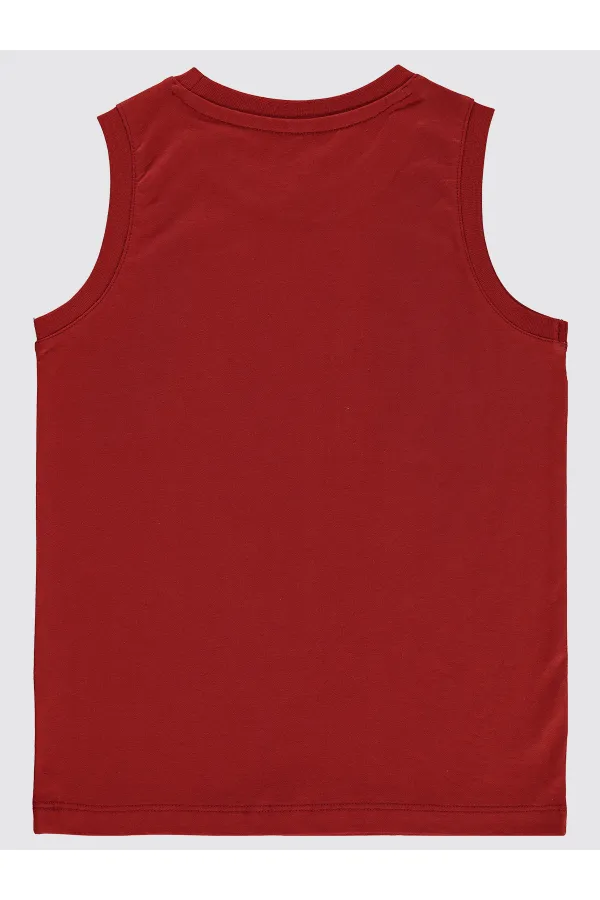 Erkek Çocuk Tişört 6-9 Yaş Koyu Bakır - Paket