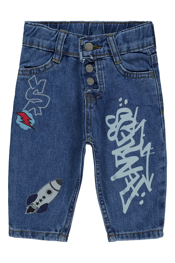 Culottes bébé 0-24 mois, taille moyenne, bleu - Lot