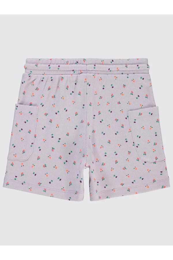 Kız Çocuk Şort 6-9 Yaş Lila - Paket