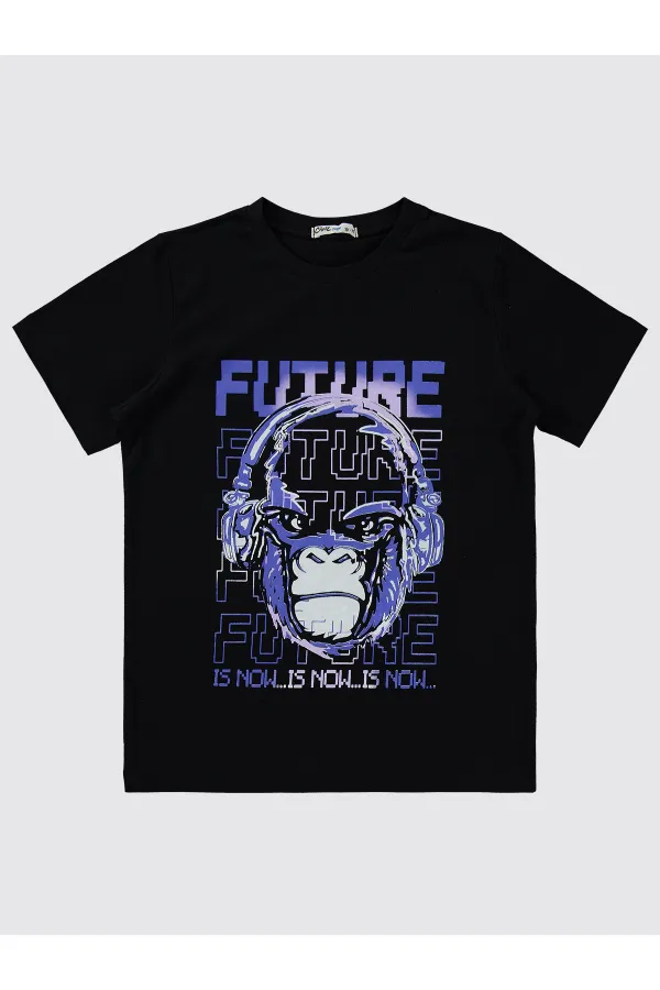 Ensemble pyjama garçon 10-13 ans noir - Emballage