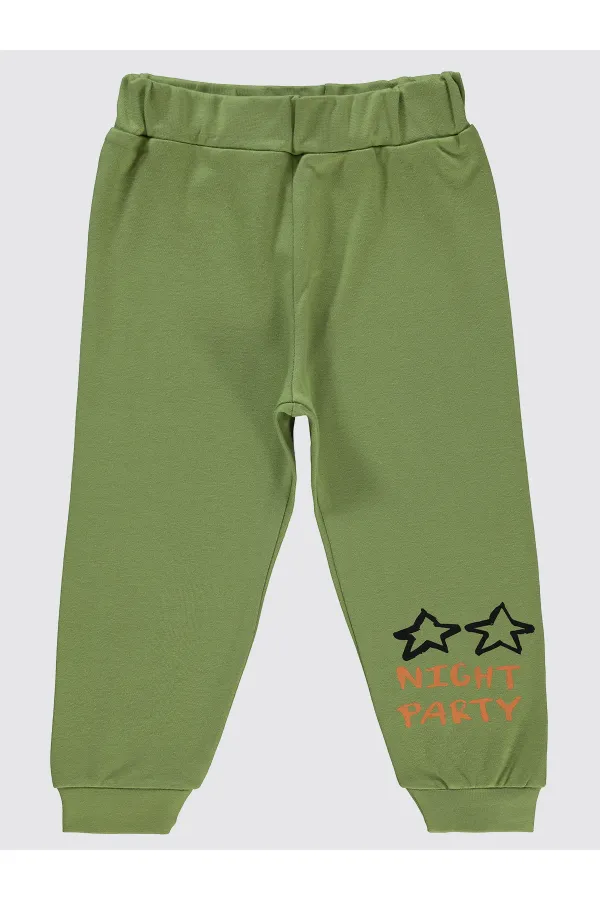 Bas de survêtement garçon 2-5 ans kaki clair - Lot