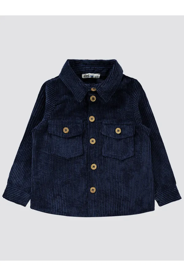 Boy Shirt 10-13 Years Old Navy Blue - Package