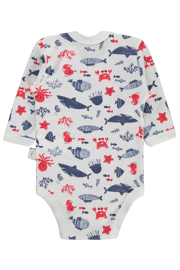 Body bébé à boutons-pression 0-24 mois, écru - Emballage