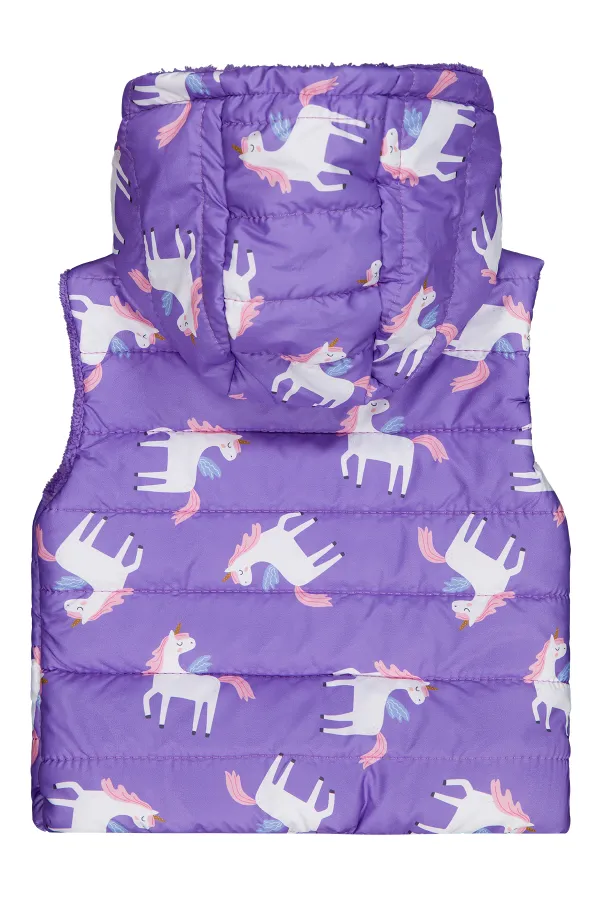 Kız Çocuk Yelek 2-5 Yaş Mor - Paket