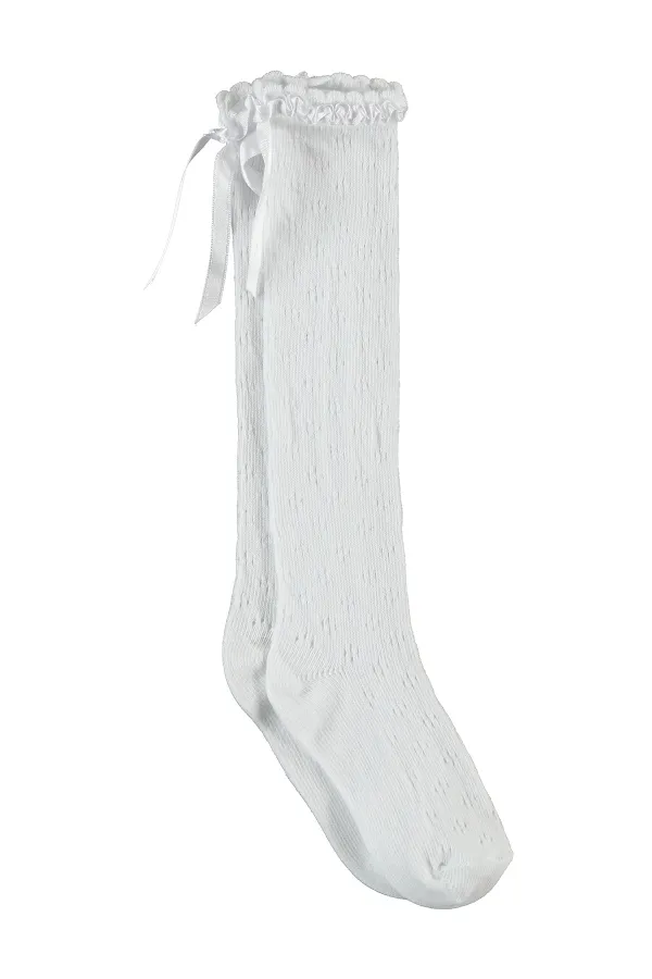 Chaussettes blanches pour filles de 2 à 9 ans - Emballage civil