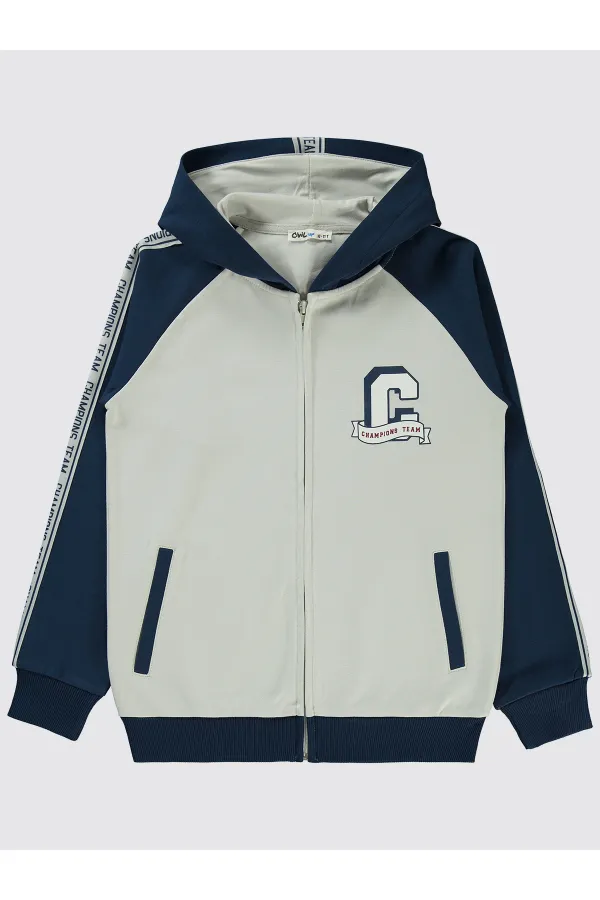 Gilet garçon bleu marine 10-13 ans - Emballage