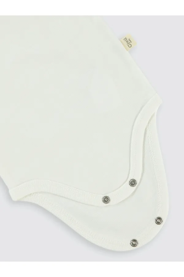Body bébé à boutons-pression blanc 0-24 mois - Lot