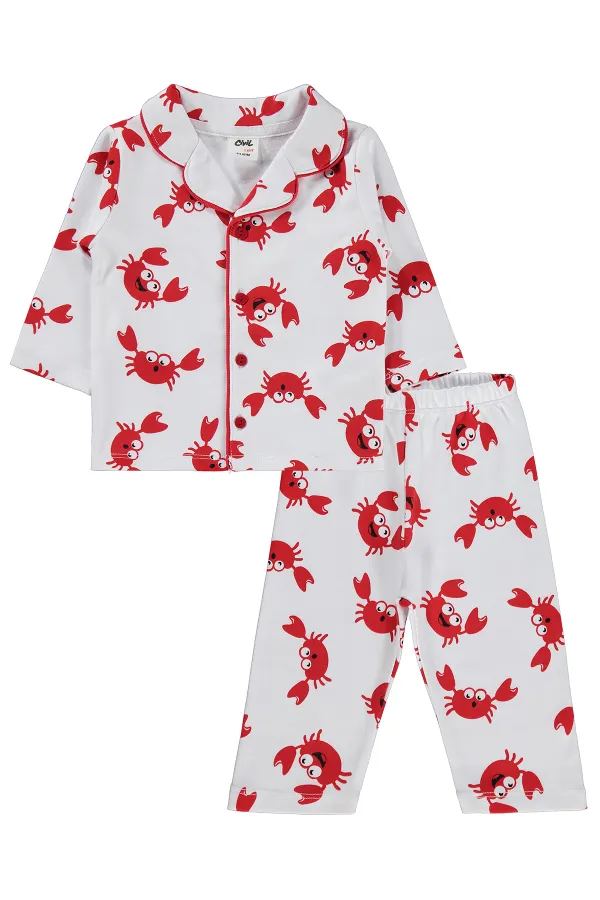 Baby Pajama Set 0-24 Months White - Package Baby Pajama Set 0-24 Months White - Package