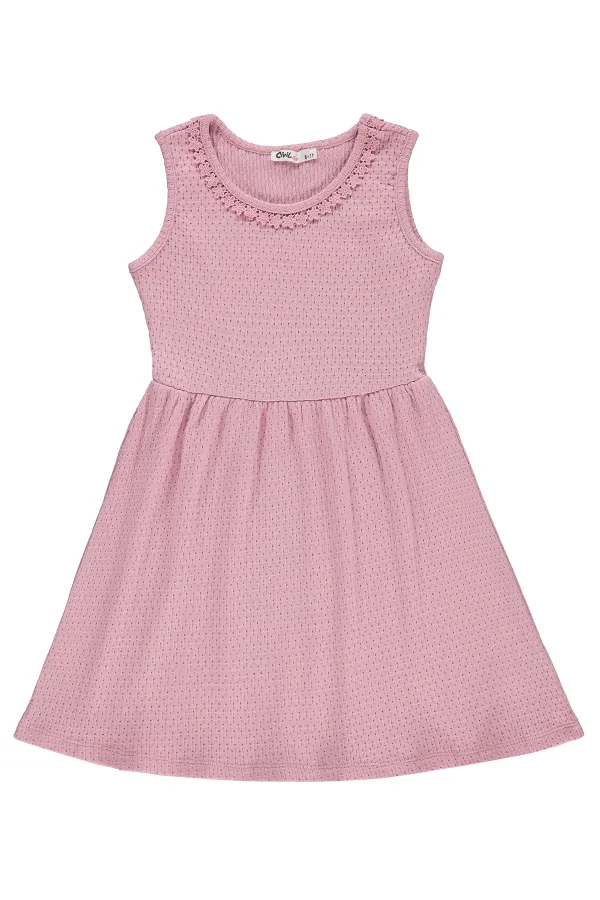 Combinaison et robe pour filles, 6-9 ans, rose foncé - Emballage