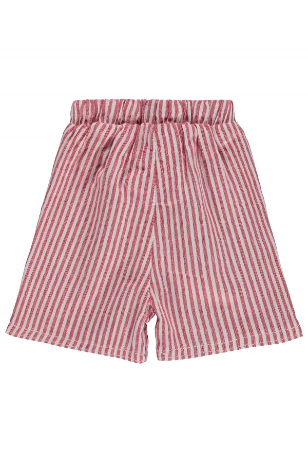 Short bébé rouge 0-24 mois - Lot