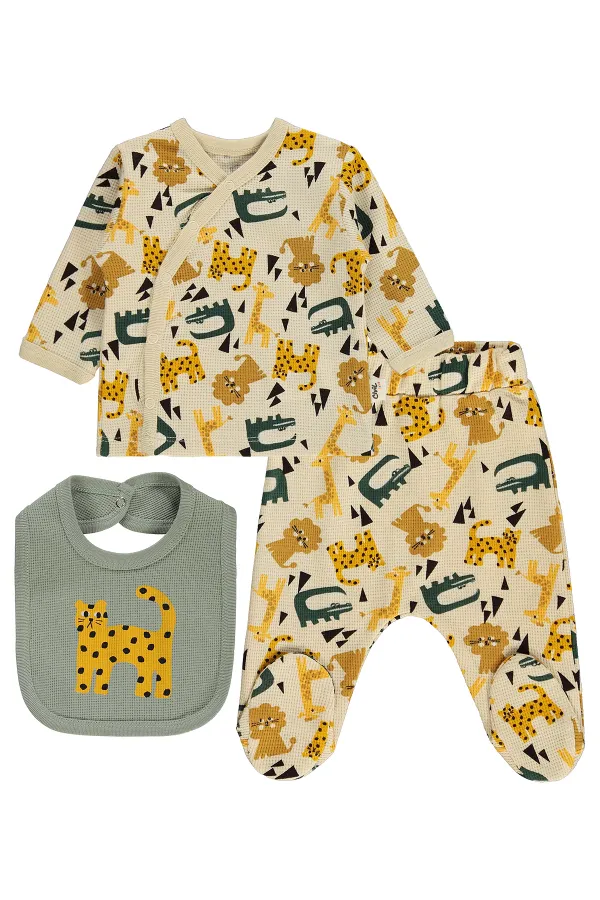 Baby Bodysuit Sets 0-24 Months Stone Color - Package