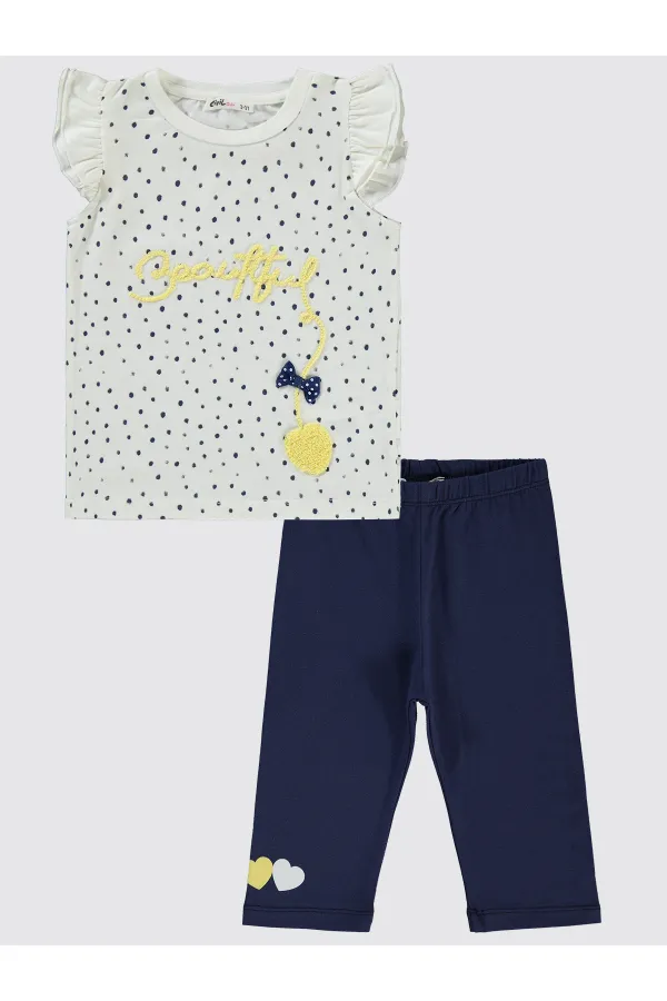 Ensemble bleu nuit pour filles de 2 à 5 ans - Emballage