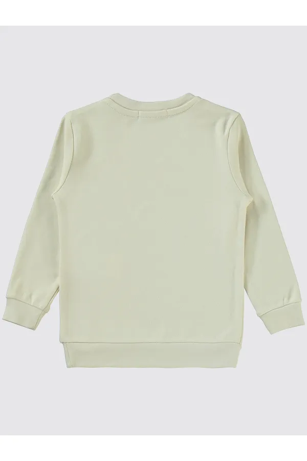 Kız Çocuk Sweatshirt 2-5 Yaş Ekru - Paket