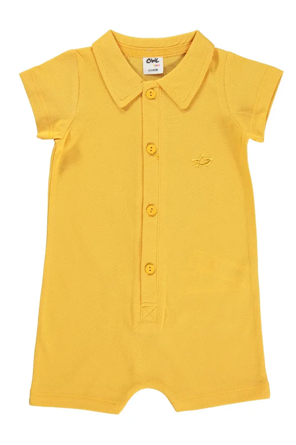 Baby Romper 0-24 Months Mustard - Pack