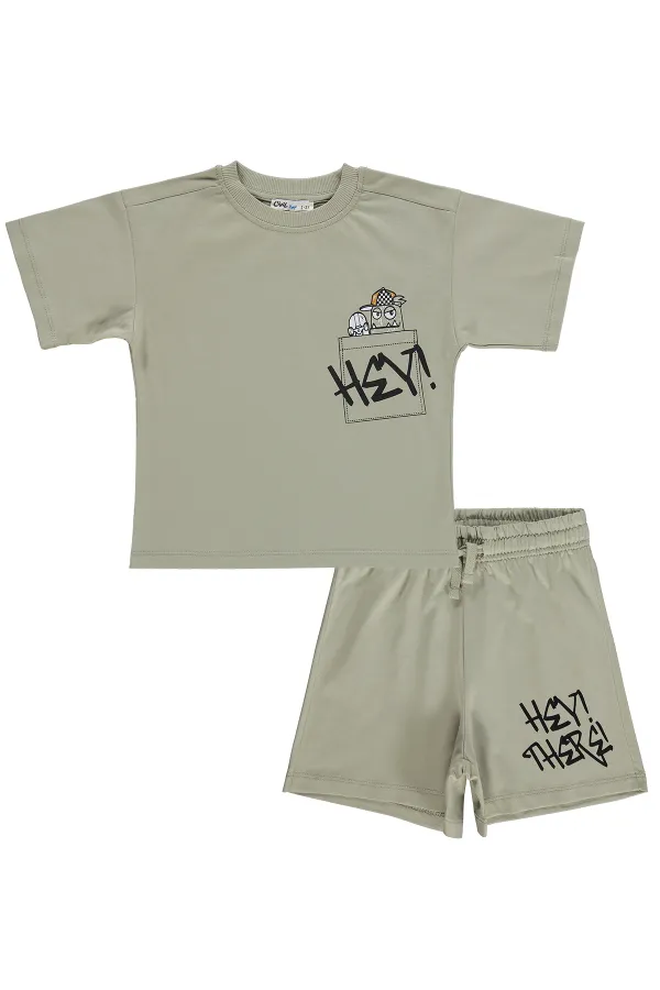 Ensemble d'équipe pour garçons de 2 à 5 ans, gris clair - Pack