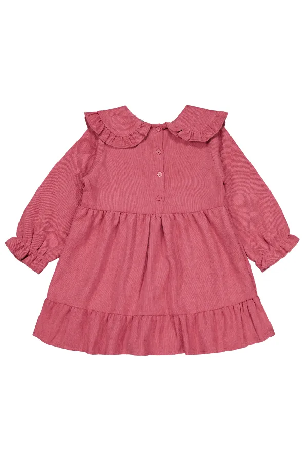 Kız Çocuk Jile ve Elbise 2-5 Yaş Gül Kurusu - Paket