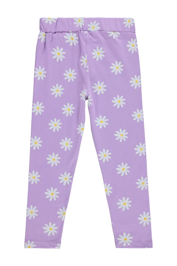 Leggings pour filles, 6-9 ans, lilas - Lot