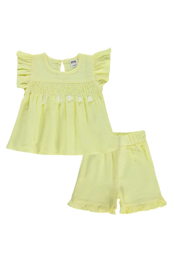 Bebek Takım 0-24 Ay Limon Sarısı - Paket