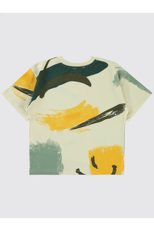 Boys T-Shirt 6-9 Years Old Soft Khaki - Package