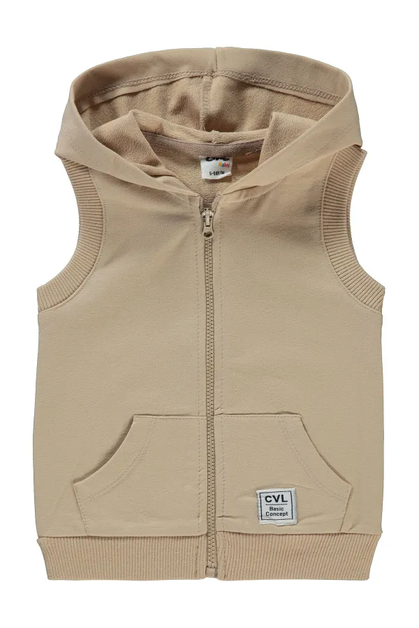 Bebek Yelek 0-24 Ay Sütlükahve - Paket