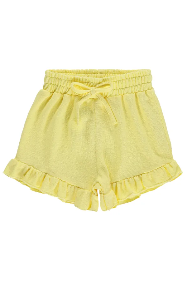 Short pour fille, 2-5 ans, jaune - Lot