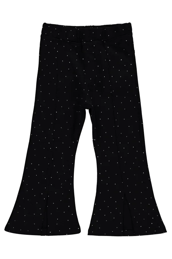Girls' Leggings, Ages 2-5, Black - Pack