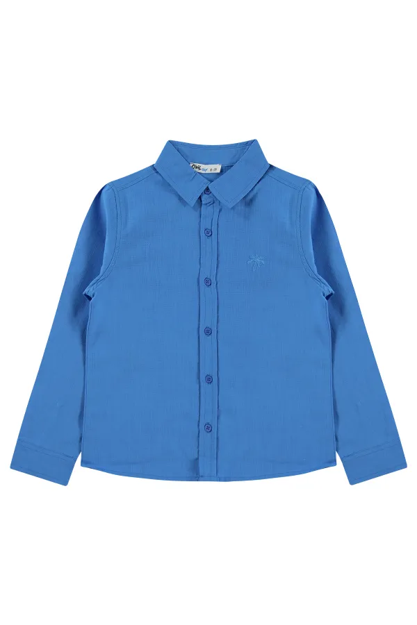 T-shirt garçon, 6-9 ans, turquoise foncé - Lot