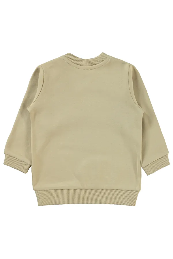 Bebek Sweatshirt 0-24 Ay Sütlükahve - Paket