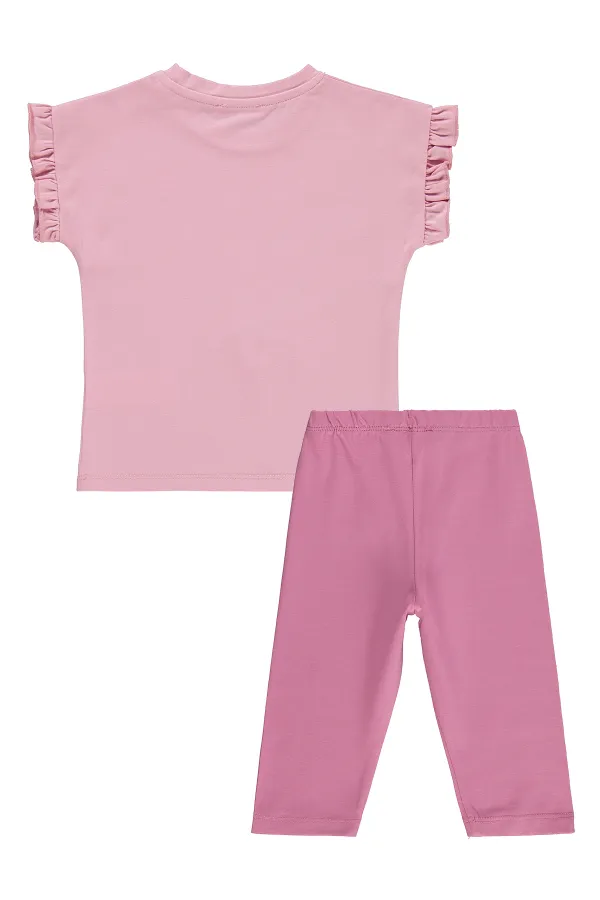 Ensemble d'équipe pour filles de 2 à 5 ans, rose - Emballage