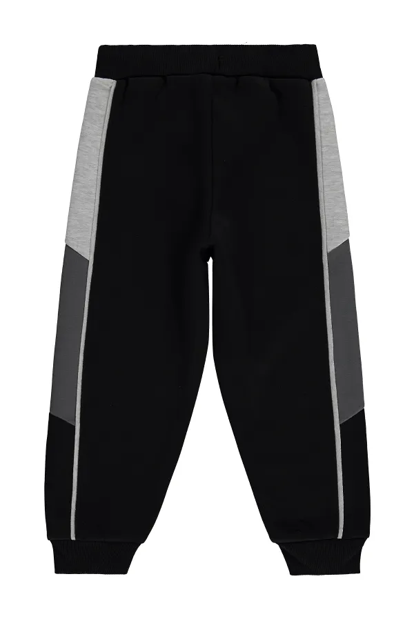 Pantalon de survêtement garçon, 6-9 ans, noir - Lot