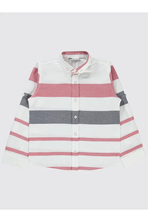 Chemise garçon rouge 6-9 ans - Emballage