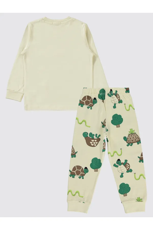 Ensemble pyjama garçon 2-5 ans couleur pierre - Emballage