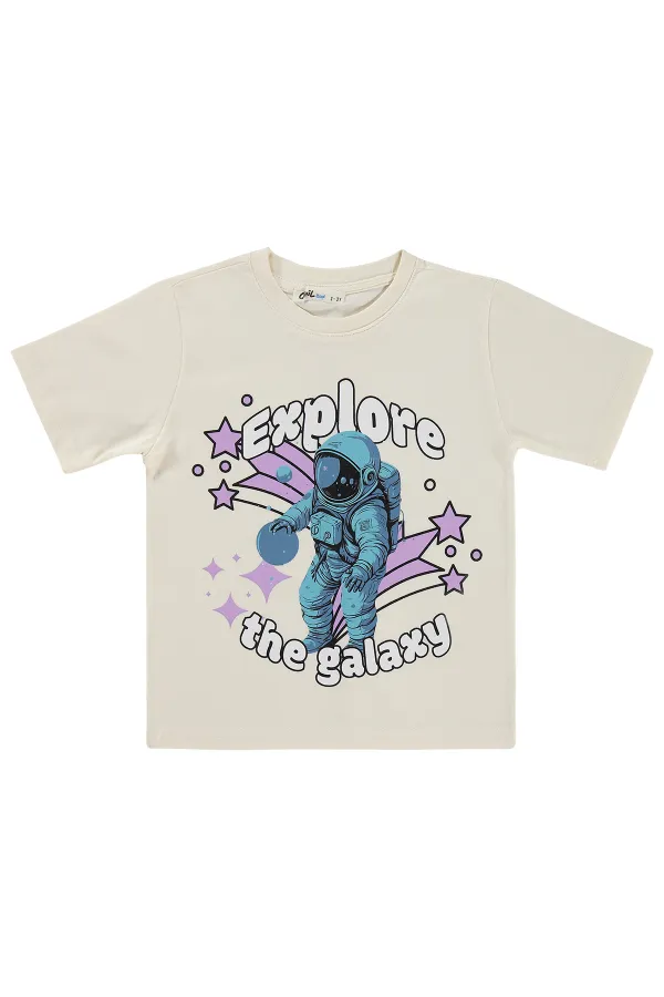 T-shirt garçon Km 2-5 ans écru - Emballage