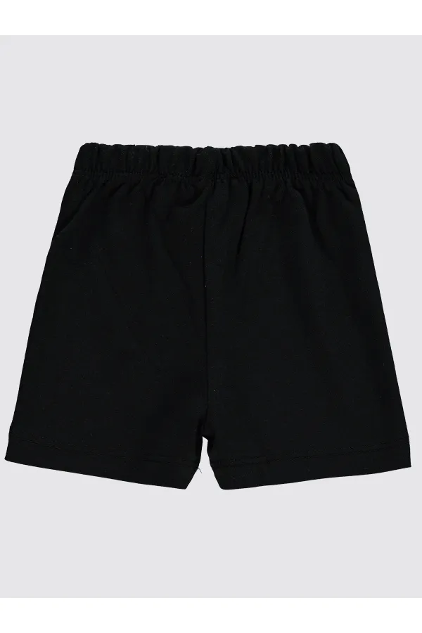 Bebek Şort 0-24 Ay Siyah - Paket