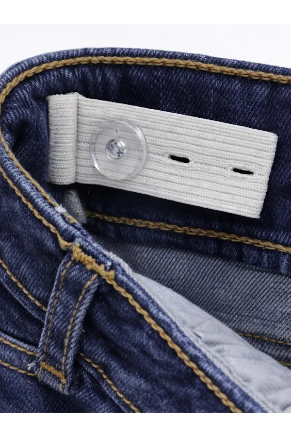 Girls' Denim Trousers, Ages 10-13, Light Blue - Pack