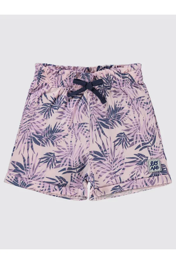 Kız Çocuk Şort 6-9 Yaş Lila - Paket