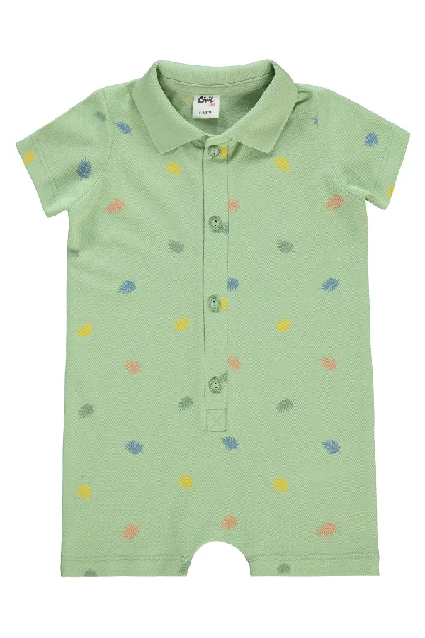 Grenouillères bébé 0-24 mois vert doux - Emballage